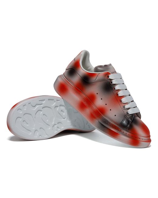 McQueen Red Logo Board Shoes for men