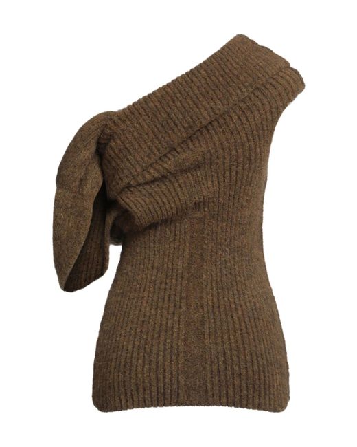 Rick Owens Brown Sleeveless Jumper