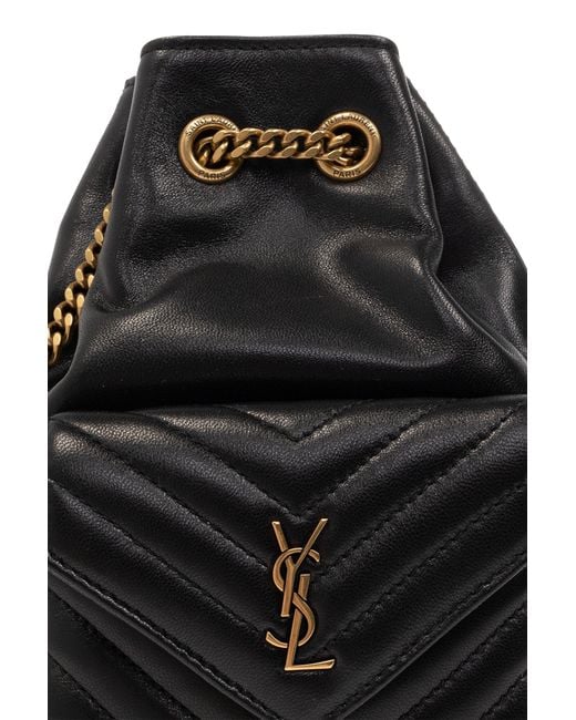 Saint Laurent Black Joe Nano Quilted Bucket Bag