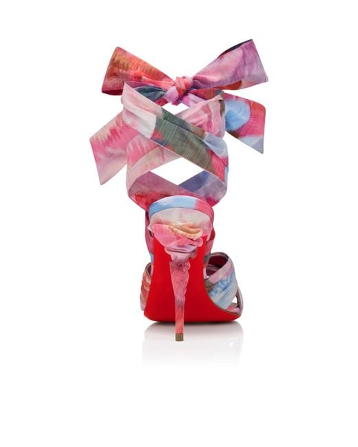Christian Louboutin Pink Affabula Bow Heeled Sandals