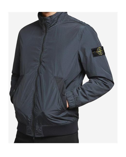 Stone Island Blue Long-Sleeved Jacket for men