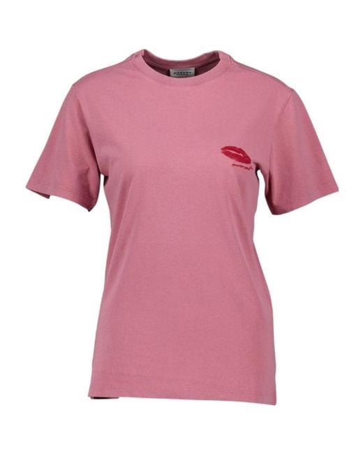 Isabel Marant Pink Zewel Gb T-Shirt
