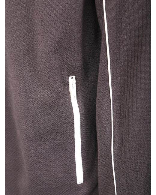 Golden Goose Deluxe Brand Purple High-Collar Jacket With Contrasting Piping for men