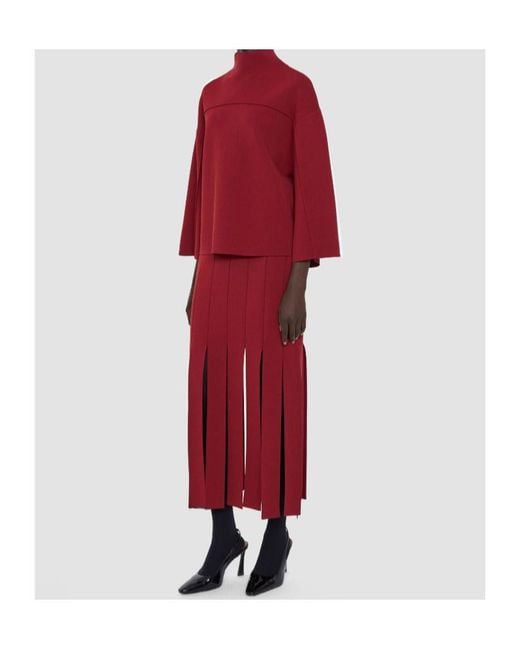 Joseph Red Halterneck Sweatshirt