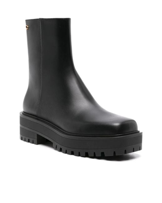 Gianvito Rossi Black Put On Short Boots