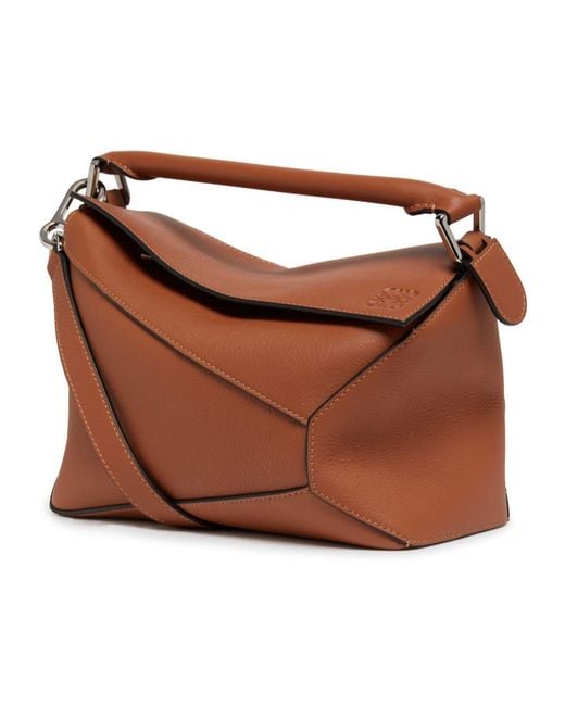 Loewe Brown Small Puzzle Edge Shoulder Bag