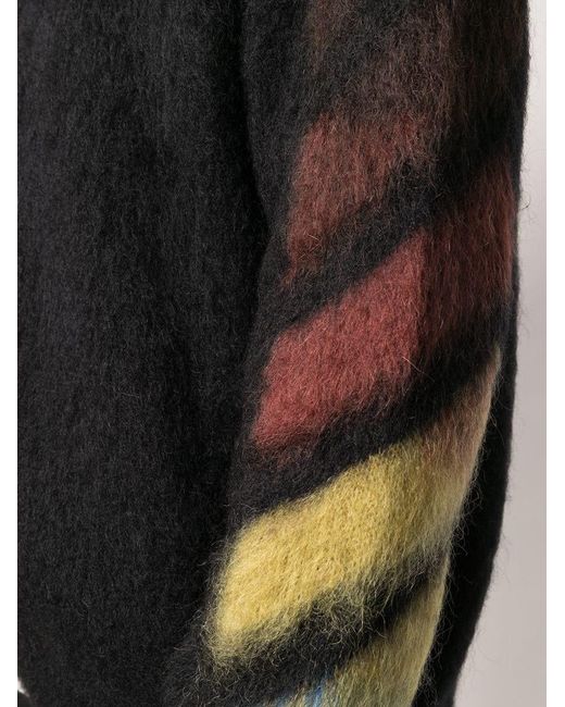 Off-White c/o Virgil Abloh Black Diagonal Arrows Knitted Jumper for men
