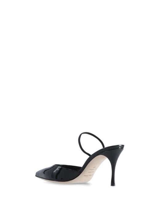 Sergio Rossi Black Godiva Pointed High Heels