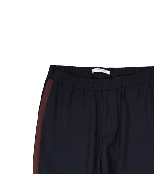 Givenchy Blue Side-Stripe Trousers for men