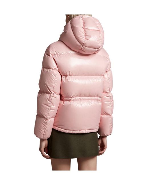 Moncler Pink Abbaye Short Down Jacket