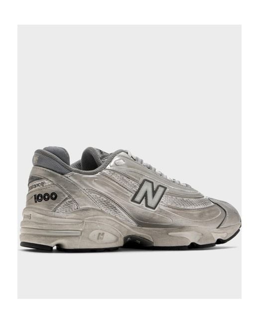 New Balance Gray 1000 Metallic Sneakers for men