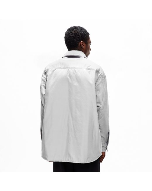 MM6 by Maison Margiela Gray Casual Shirt Coat for men
