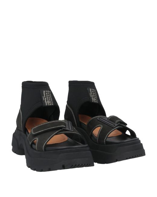 Maison Margiela Black Solid Color Sandals