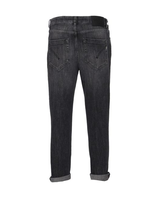 Dondup Gray Koons Button Detailed Jeans