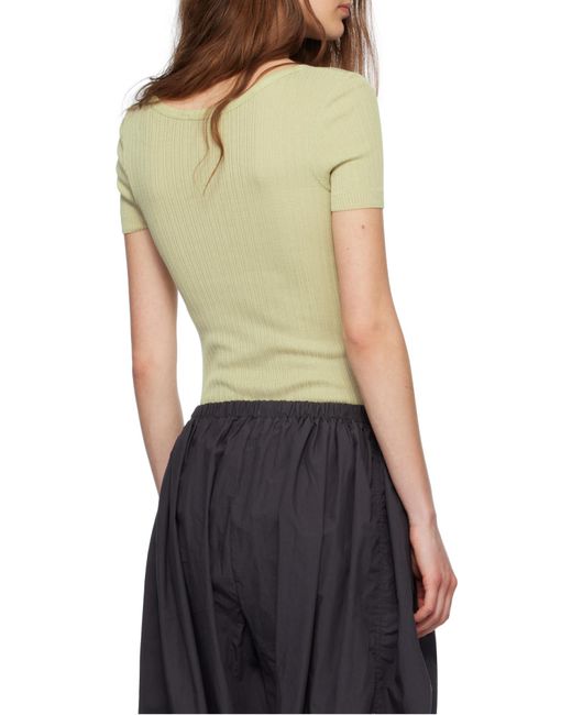 Lemaire Green Buttoned Rib Body