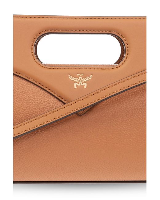 MCM Brown Small Diamond Tote Bag