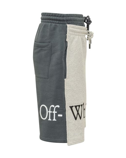 Off-White c/o Virgil Abloh Gray Drawstring Shorts for men