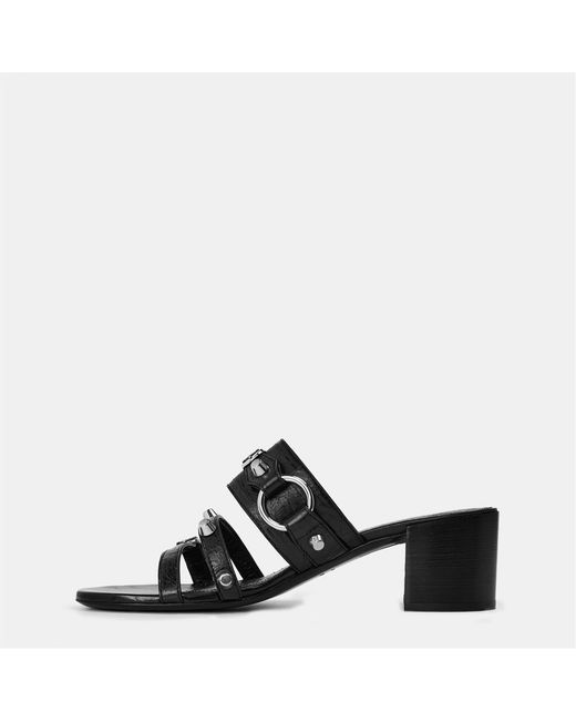Balenciaga Black Buckle Detail High-Heeled Sandals