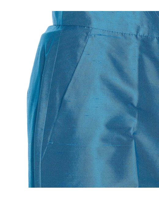 Max Mara Blue Straight Casual Pants