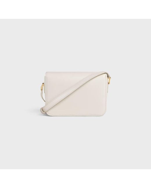 Céline White Teen Triomphe Bag