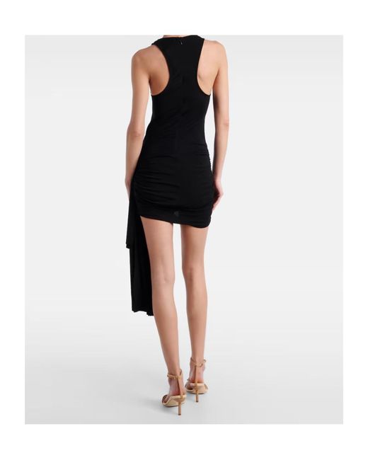 Christopher Esber Black Salacia Draped Minidress