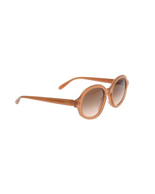 Loewe Pink Geometric Frame Sunglasses