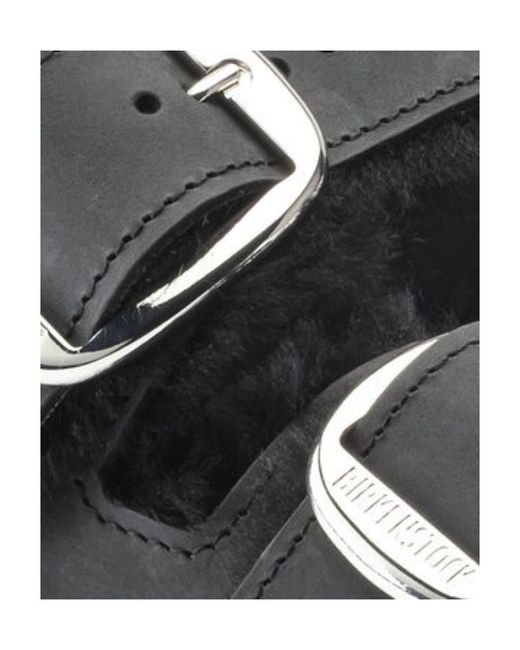 Birkenstock Black Fur-Lined Double-Strap Sandals