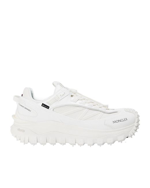 Moncler White Low-Top Sneakers for men