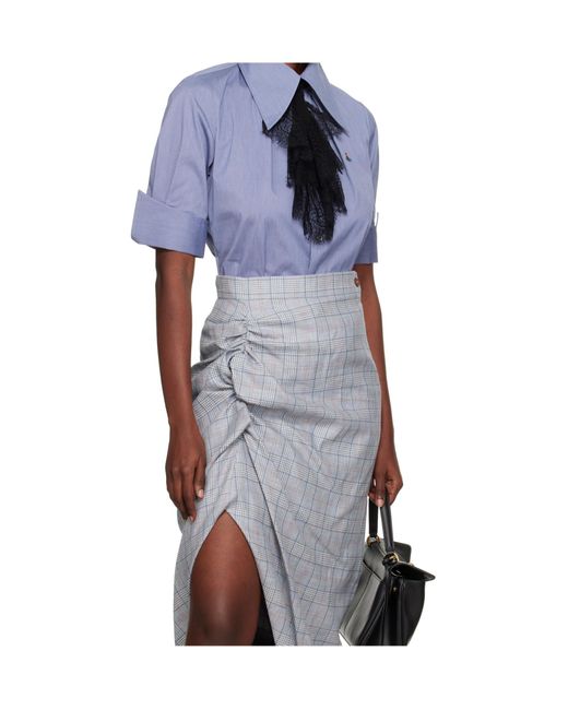 Vivienne Westwood Blue Short Sleeve Violin Shirt
