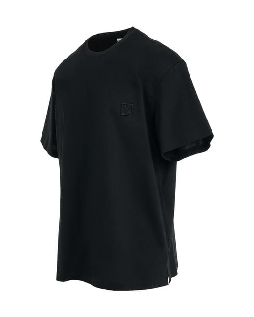 Wooyoungmi Black Logo T-Shirt for men