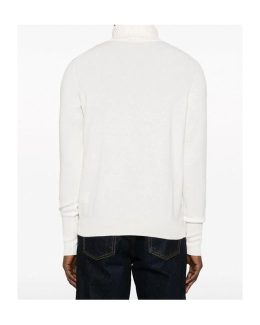 Ballantyne White Turtleneck Long-Sleeved Jumper for men