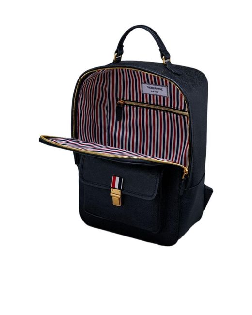 Thom Browne Blue Pebble Texture Backpack for men
