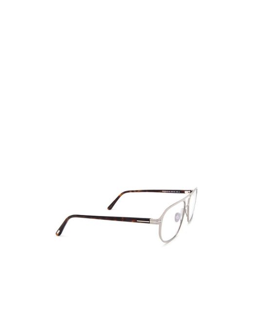Tom Ford White Metal Frame Flat Mirror for men