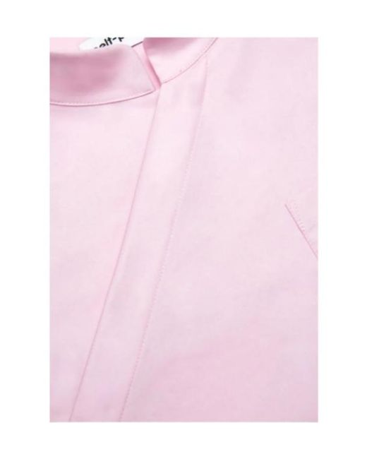 Self-Portrait Pink Asymmetric Shirt