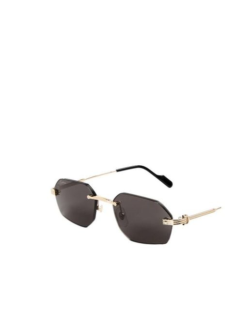 Cartier White Square Sunglasses for men