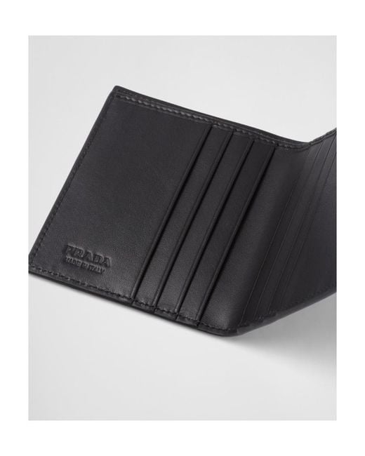 Prada Black Leather Wallet for men