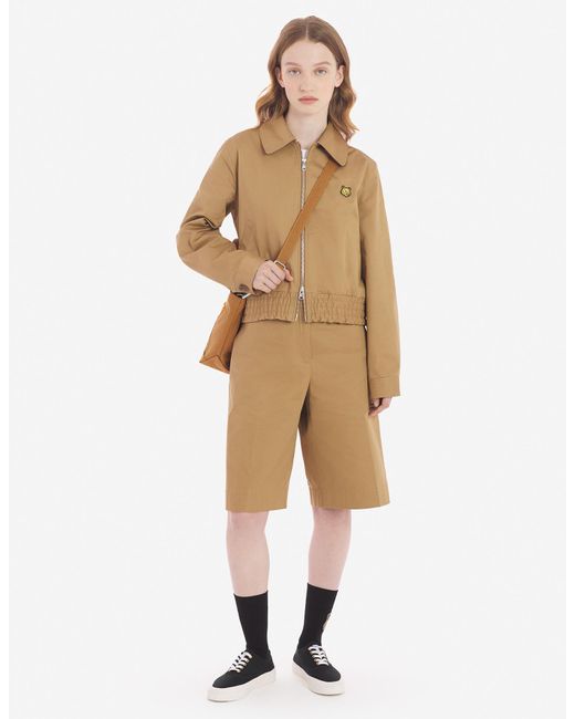 Maison Kitsuné Natural Long-Sleeved Casual Jacket