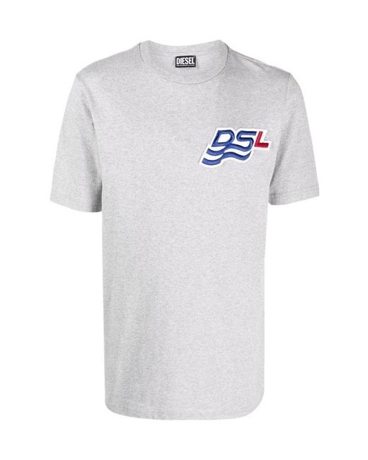 DIESEL White T-Just-B83 Crewneck T-Shirt for men