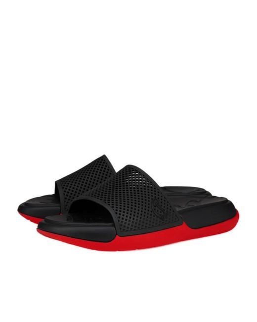 Christian Louboutin Red Easy Breezy Slippers for men
