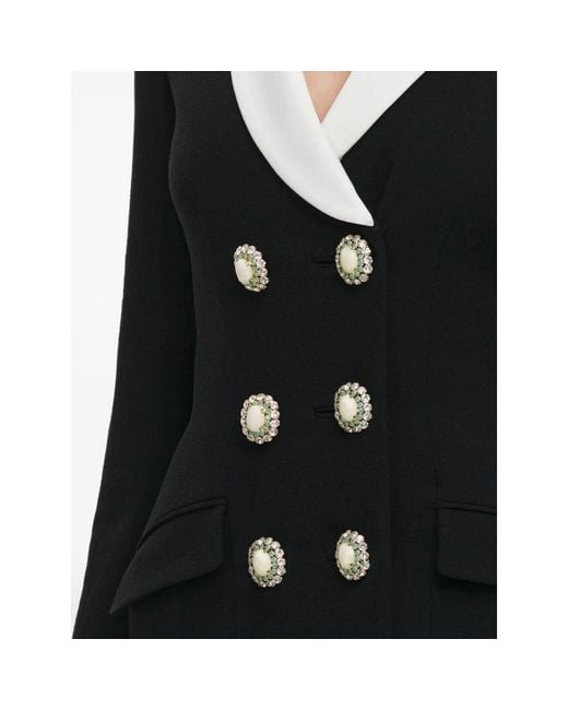 Self-Portrait Black Tailored Blazer Mini Dress