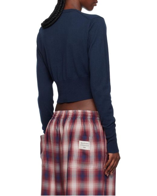 Vivienne Westwood Blue Orb Buttoned Long-Sleeved Cardigan