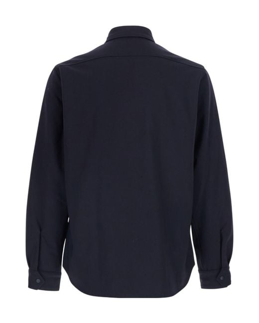 Aspesi Blue Long-Sleeved Shirt for men