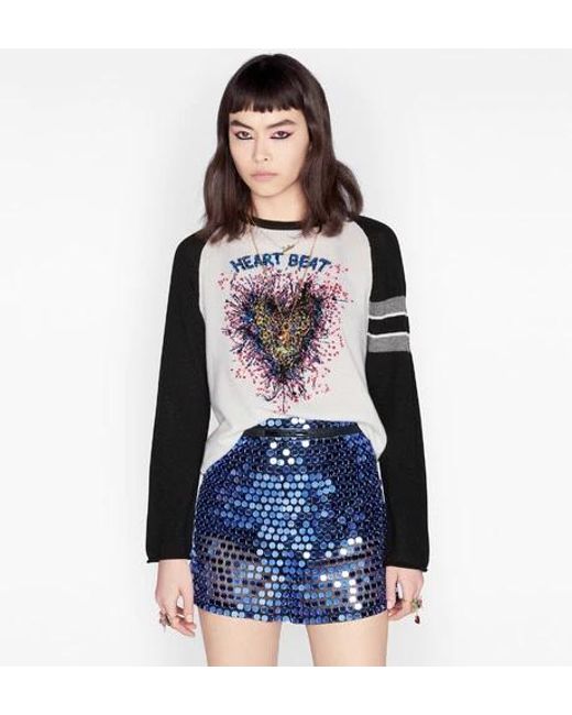 Dior Blue Sequins Decorated Shorts