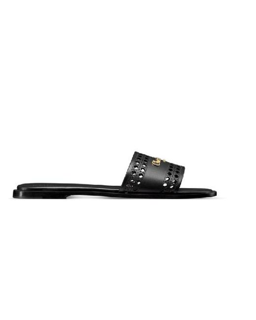 Dior☆D-Lane ヒールスライド D-Lane Heeled Slide Camel Calfskin with Openwork