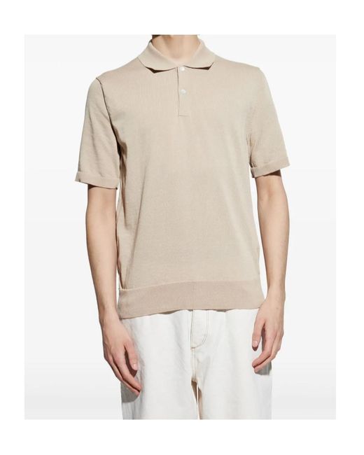 Comme des Garçons White Short-Sleeved Polo Shirt for men
