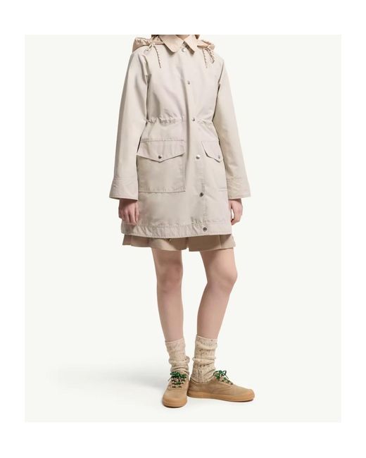 Moncler Natural Hooded Pocket Down Parka