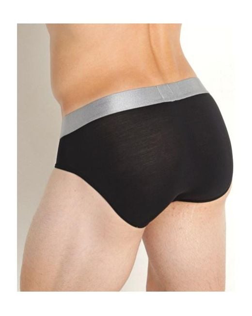 Emporio Armani Black Elastic Waist Underwear for men