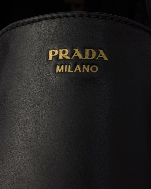 Prada Black Leather Loafers for men