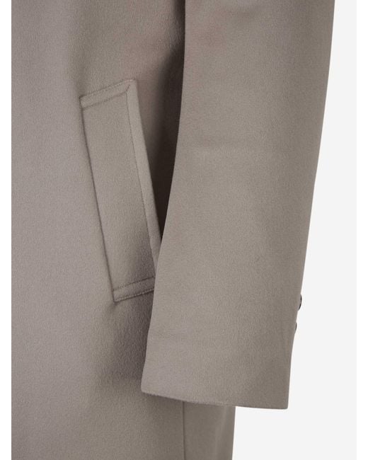 KIRED Gray Removable Hood Padded Coat for men