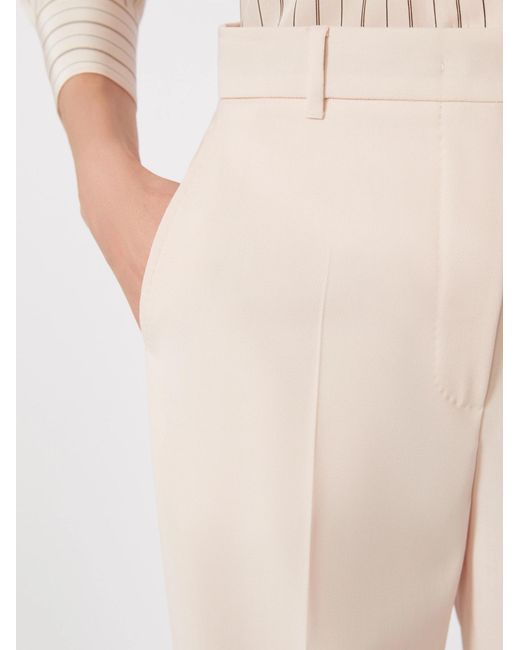Max Mara White Studio Quasar Straight Leg Trousers